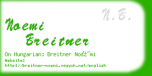 noemi breitner business card